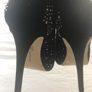 Glitzy dressy black/ gold shoes